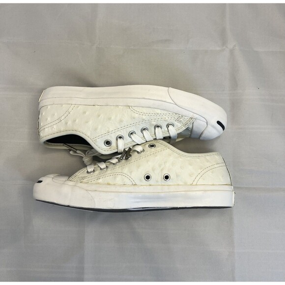 CONVERSE JACK PURCELL Men’s Size 5 Women’s Size 6.5 Sneakers White Leather Ox main image 9